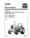 New Holland 2600, 3600, 4100, 4600, 5600, 6600, 6700, 7600, 7700 Tractor Service Manual 40231090 PDF