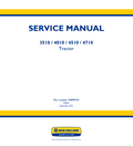New Holland 3510, 4010, 4510, 4710, Tractor Service Manual 47899743 PDF