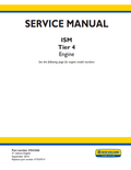 New Holland ISM Tire 4 Engine Service Manual 47632266 PDF