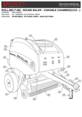 New Holland Roll Belt 450 Round Baler Parts Catalogue Manual 11/13 PDF