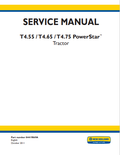 New Holland T4.55, T4.65, T4.75 PowerStar Tractor Service Manual 84419869A PDF