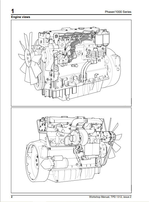 JCB Perkins Phaser And 1000 Series Workshop Manual TPD 1312E PDF