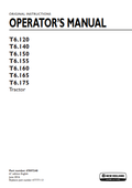 New Holland T6.120, T6.140, T6.150, T6.155, T6.160, T6.165, T6.175 Tractor Operator Manual 47897240 PDF