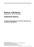 JCB Perkins 1100 Series Workshop Manual TPD 1350E PDF