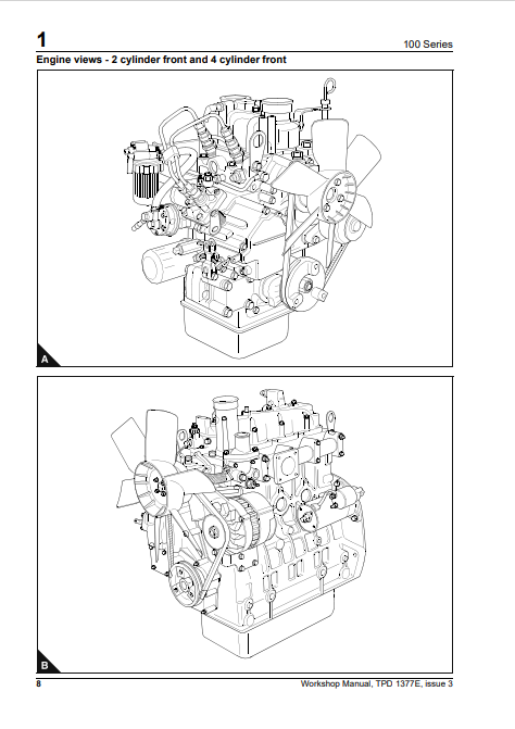 JCB Perkins 100 Series Workshop Manual TPD 1377E PDF