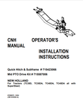 New Holland TC35D, TC35DA, TC40DA, TC45DA Operator Manual 87050073 PDF