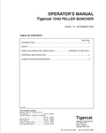 Tigercat 724D Feller Buncher Operator Manual 24669A