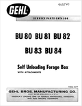 GHEL BU80, BU81, BU82, BU83 BU84 SELF UNLIADING FORAGE BOX OPERATOR MANUAL 903547 - PDF