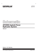 Caterpillar Cat AP300D Asphalt Paver Schematic Manual PDF | S/N TEN