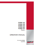 Case IH Tractor Puma T3 165, 180, 195, 210, 225 Operator Manual 84276860 PDF