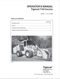 Tigercat T750 Trencher Operator Manual