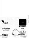 BOBCAT 116 HYDRAULIC EXCAVATOR OPERATOR MANUAL 6570362 PDF