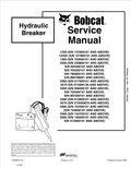 BOBCAT 1250, 1250X, 1560, 2500, 2560, 2570, 3500, 3560, 3570, 5060, 5500, 6560 HYDRAULIC BREAKER SERVICE MANUAL 6720280 PDF