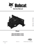 BOBCAT 18PLA, 24PLA, PNSFL PLANER SERVICE MANUAL 6989705 PDF