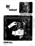 BOBCAT 2000 RTF LOADER OPERATOR MANUAL 6566671 PDF