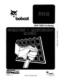 BOBCAT 2410 LOADER OPERATION AND MAINTENANCE MANUAL 6722326 PDF