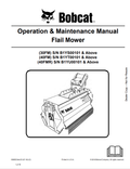 BOBCAT 30FM, 40FM, 40FMR FLAIL MOWER OPERATION AND MAINTENANCE MANUAL 6990523 PDF