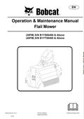 BOBCAT 30FM, 40FM FLAIL MOWER OPERATION AND MAINTENANCE MANUAL 6990523 PDF