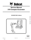 BOBCAT 319 COMPACT EXCAVATOR SERVICE MANUAL 6904188 PDF