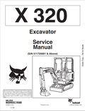 BOBCAT 320 EXCAVATOR SERVICE MANUAL 6722642 PDF