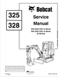 BOBCAT 325, 328 LOADER SERVICE MANUAL 6901138 PDF