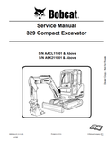 BOBCAT 329 COMPACT EXCAVATOR SERVICE MANUAL 6986946 PDF
