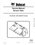 BOBCAT 38 INCH TILLER SERVICE MANUAL 6987116 PDF