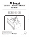 BOBCAT 3BB48, 3BB60, 3BB72 BOX BLADE OPERATION AND MAINTENANCE MANUAL 6904724 PDF