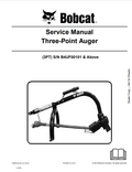 BOBCAT 3PT THREE-POINT AUGER SERVICE MANUAL 7383810 PDF