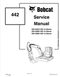 BOBCAT 442 LOADER EXCAVATOR SERVICE MANUAL 6901801 PDF