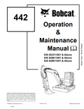 BOBCAT 442 LOADER OPERATION AND MAINTENANCE MANUAL 6901800 PDF