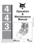 BOBCAT 443 LOADER OPERATION AND MAINTENANCE MANUAL 6566477 PDF