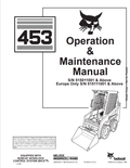 BOBCAT 453 LOADER OPERATION AND MAINTENANCE MANUAL 6900326 PDF