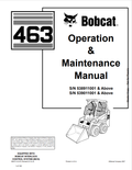 BOBCAT 463 LOADER OPERATION AND MAINTENANCE MANUAL 6903710 PDF