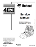 BOBCAT 463 LOADER SERVICE MANUAL 6901177 PDF