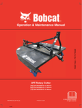 BOBCAT 48, 60, 72 3PT ROTARY CUTTER OPERATION AND MAINTENANCE MANUAL 7383796 PDF
