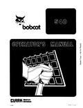 BOBCAT 540 LOADER OPERATOR MANUAL 6566282 PDF