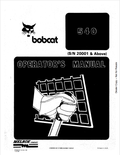 BOBCAT 540 LOADER OPERATOR MANUAL 6566858 PDF