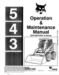 BOBCAT 543 LOADER OPERATION AND MAINTENANCE MANUAL 6566276 PDF