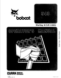 BOBCAT 543 LOADER OPERATOR MANUAL 6566656 PDF