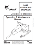 BOBCAT 5500 HYDRAULIC BREAKER OPERATION AND MAINTENANCE MANUAL 6900775 PDF