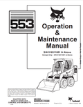 BOBCAT 553 LOADER OPERATION AND MAINTENANCE MANUAL 6900385 PDF
