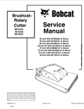 BOBCAT 60, 72, 90 BRUSHCAT ROTARY CUTTER SERVICE MANUAL 6900883 PDF