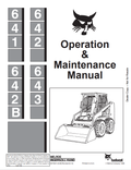 BOBCAT 641, 642, 642B, 643 LOADER OPERATION AND MAINTENANCE MANUAL 6570241 PDF