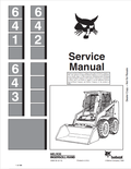 BOBCAT 641, 642, 643 LOADER SERVICE MANUAL 6566135 PDF