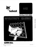 BOBCAT 642 LOADER OPERATOR MANUAL 6566707 PDF