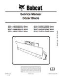 BOBCAT 68, 68, 80, 90 DOZER BLADE SERVICE MANUAL 6900896 PDF