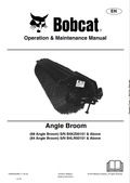 BOBCAT 68, 84 ANGLE BROOM OPERATION AND MAINTENANCE MANUAL 7349525 PDF