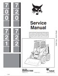BOBCAT 700, 720, 721, 722 LOADER SERVICE MANUAL 6556619 PDF