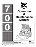 BOBCAT 700 LOADER OPERATION AND MAINTENANCE MANUAL 6545621 PDF